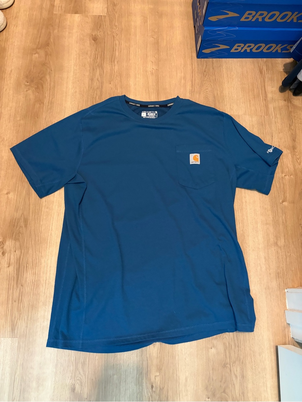 Carhartt Men’s Blue Short-Sleeve Pocket Tee